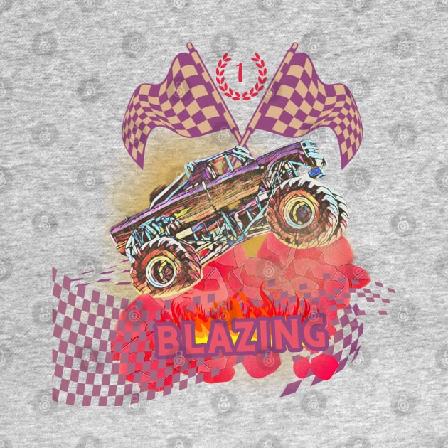 BLAZING MONSTER TRUCK by EmoteYourself